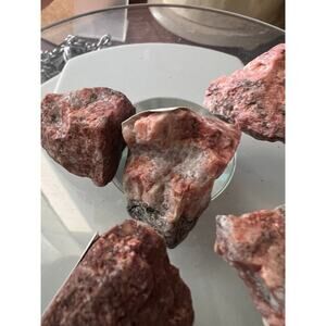 Rosophia Mineral Lot 138g Natural Pink and Gray Rough Stones